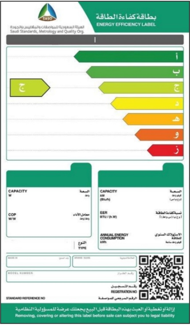 沙特SASO公告：家用电器产品需要符合能效新要求(图1)